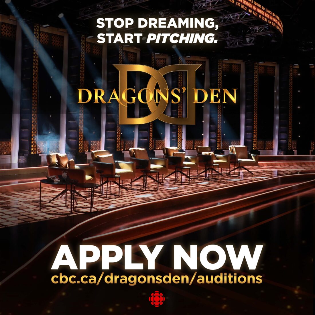 Dragons' Den season 19 audition poster